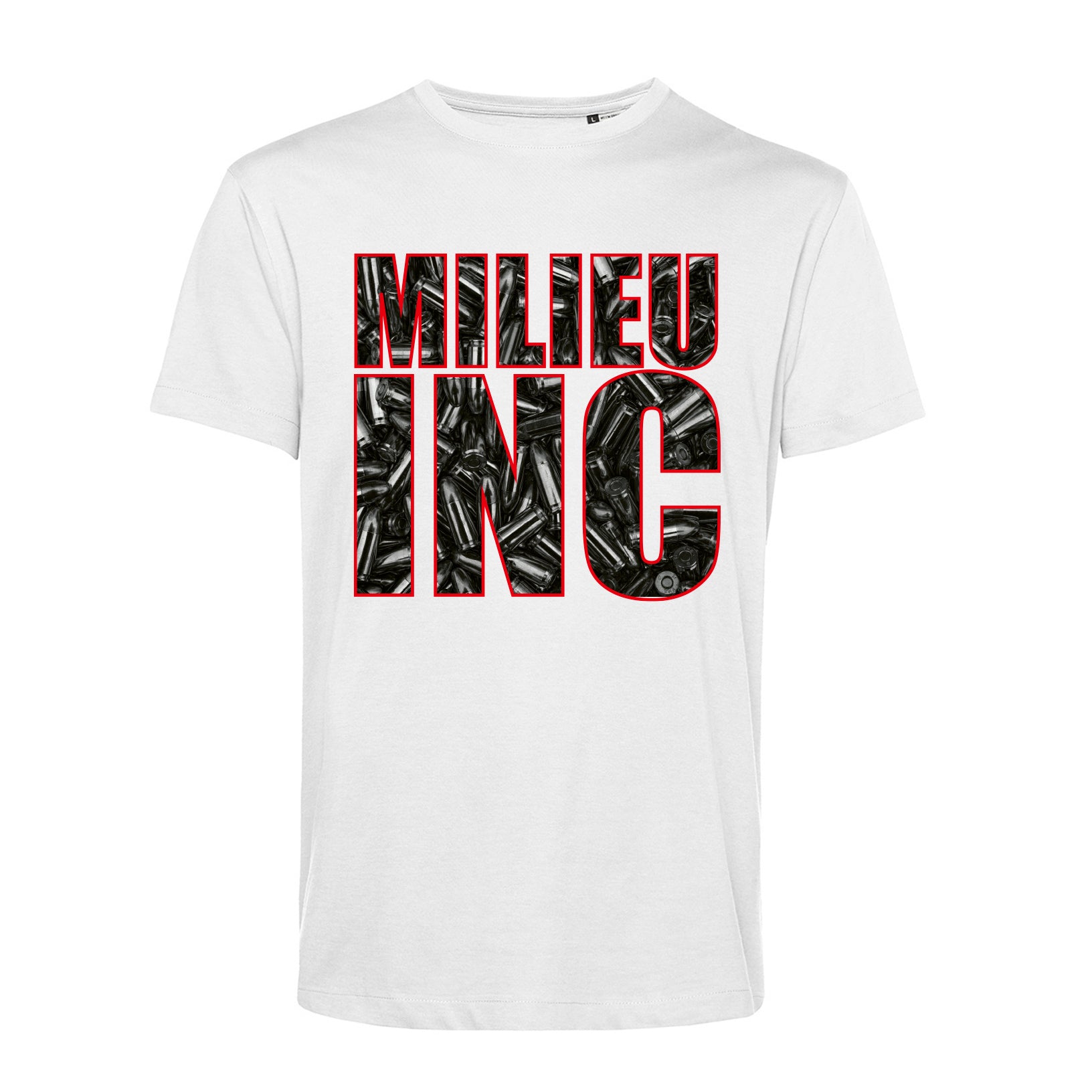 Milieu Inc. Bullet - T-Shirt White/Red